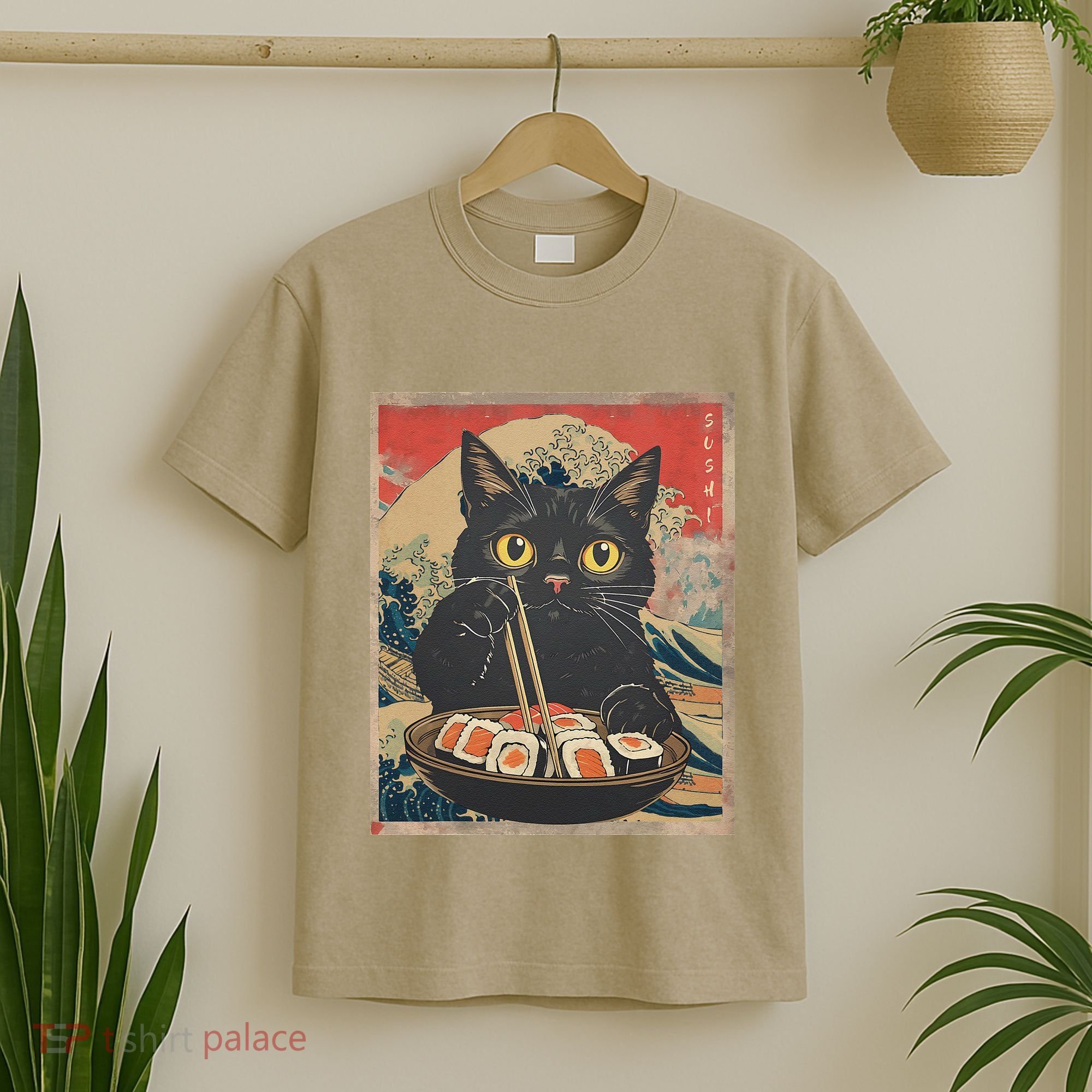 Sushi Cat Japanese Kawaii Sushi Cat Japan Anime Sushi Cat T-Shirt