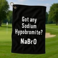 Scientist Chemist Joke For Chemistry Science Teacher Student Golf Towel thumb 1