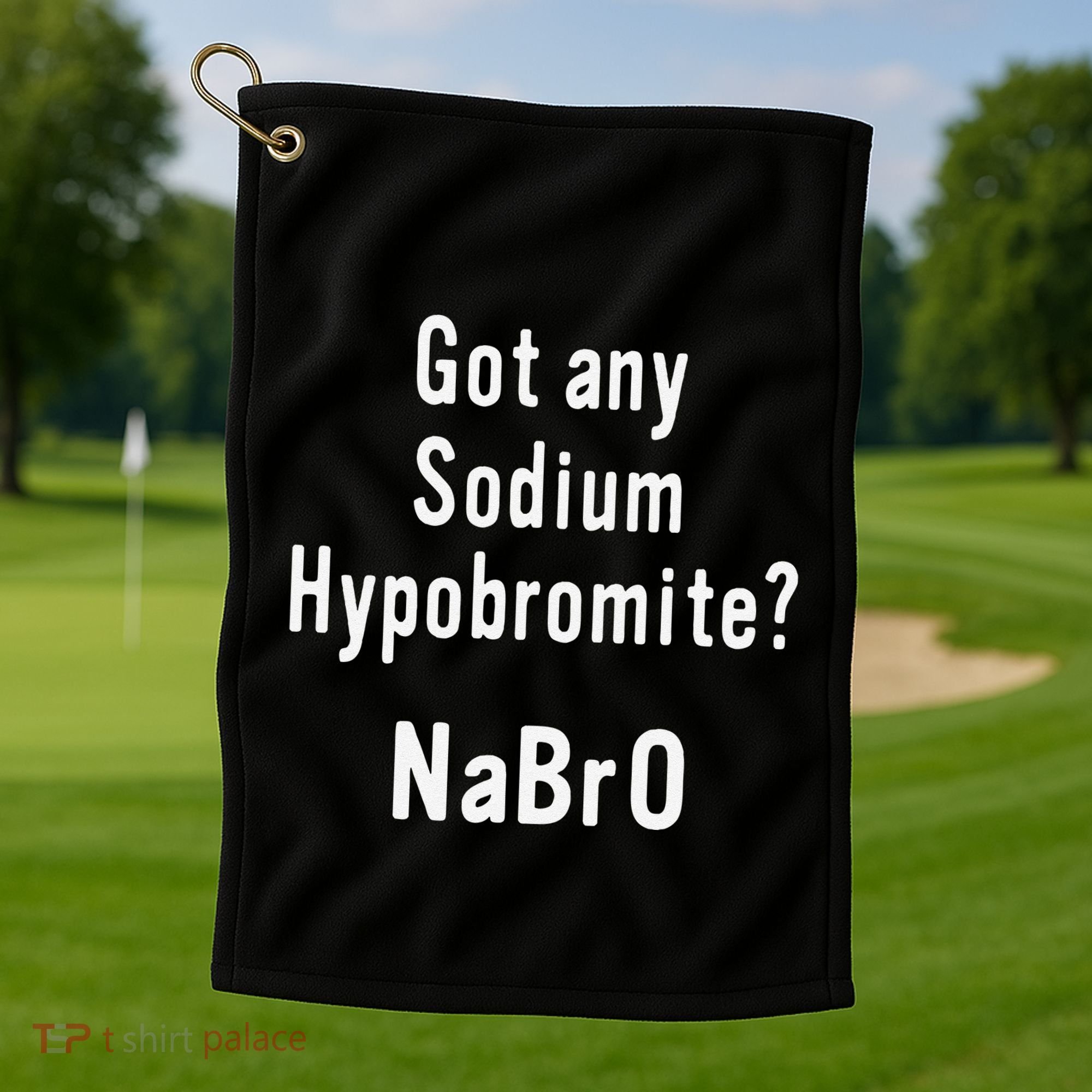 Scientist Chemist Joke For Chemistry Science Teacher Student Golf Towel