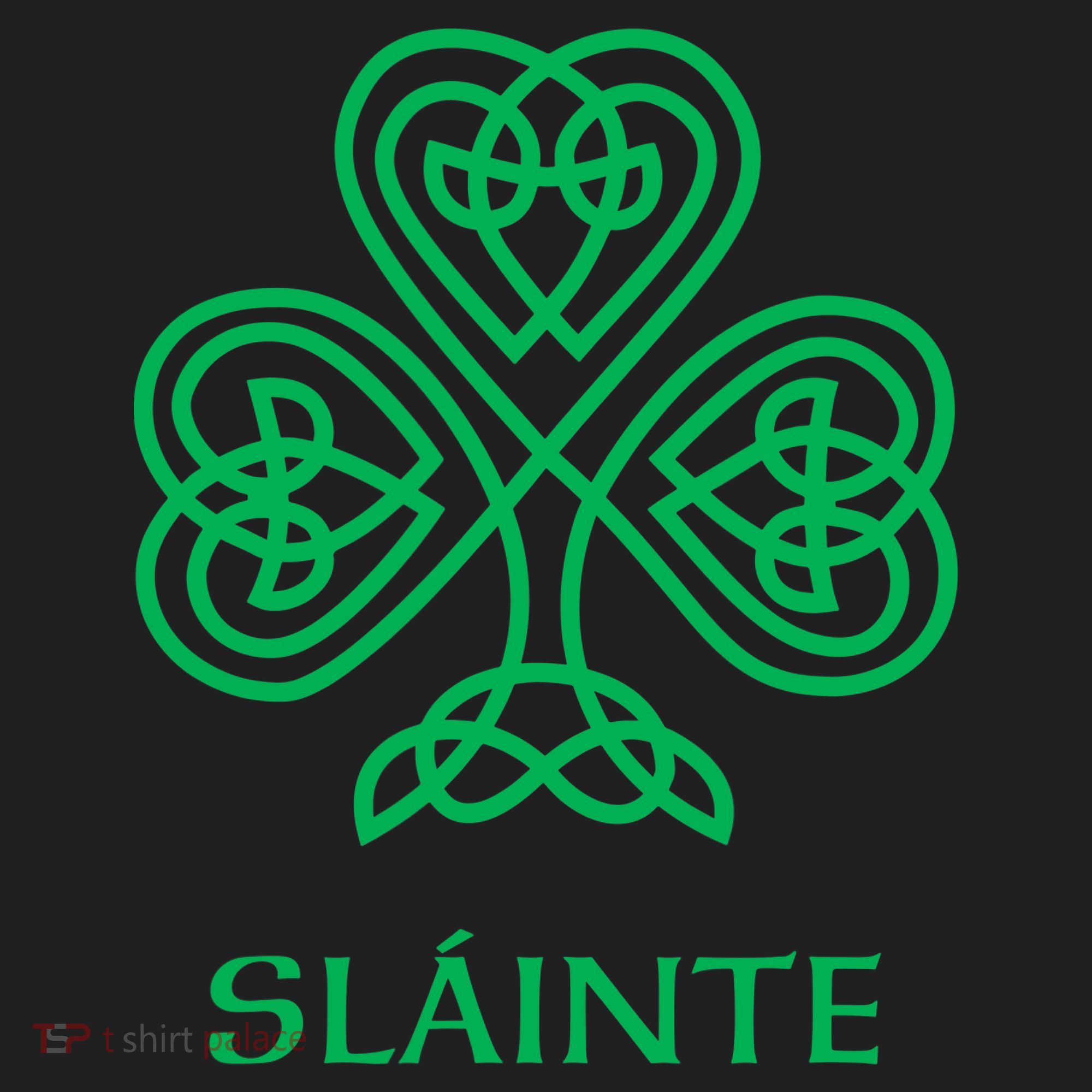 Slainte Celtic Knot Irish Shamrock Beanie
