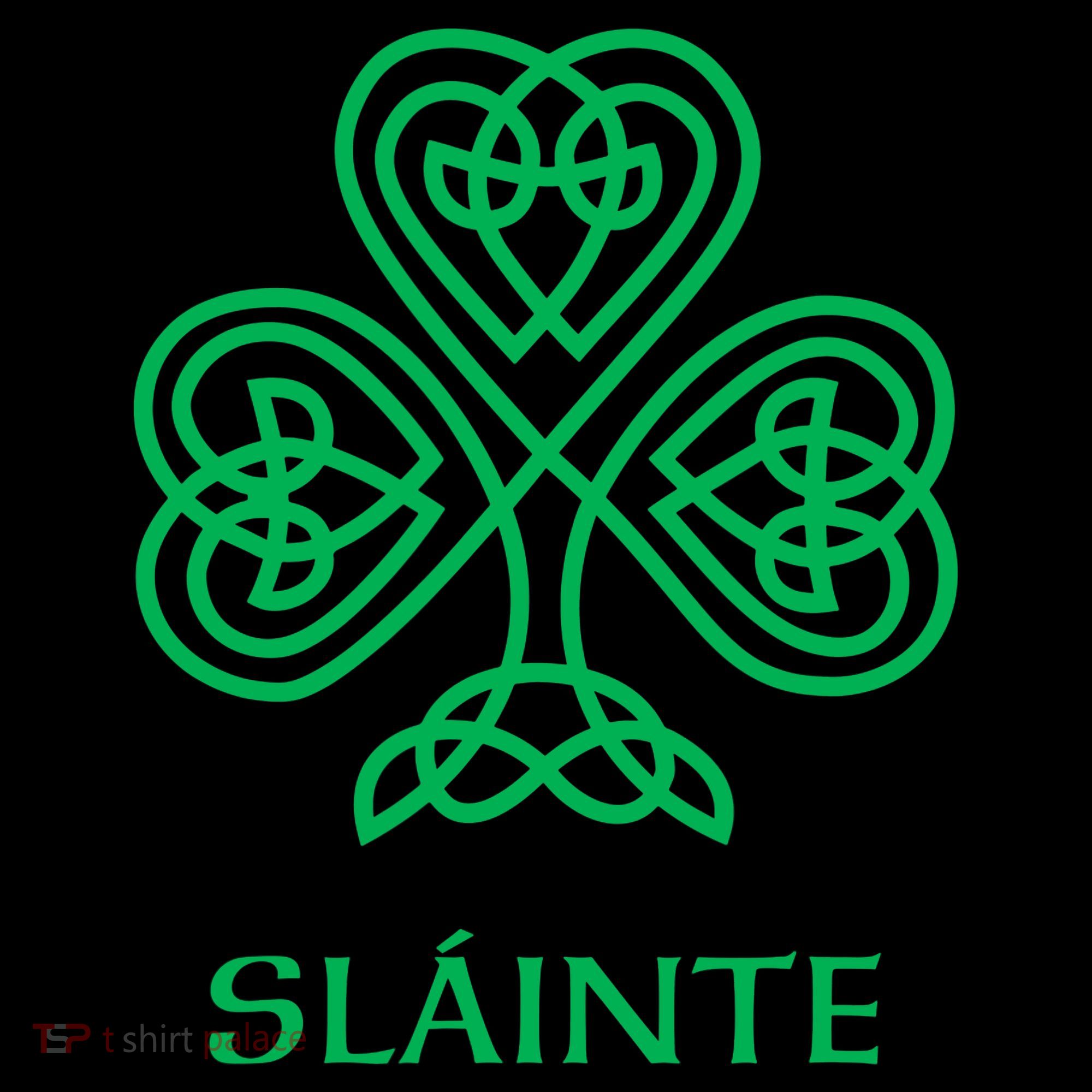 Slainte Celtic Knot Irish Shamrock Ornament