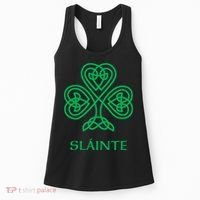 Slainte Celtic Knot Irish Shamrock Women's Tank Top thumb 0