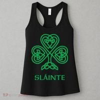 Slainte Celtic Knot Irish Shamrock Women's Tank Top thumb 3