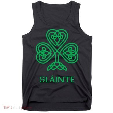 Slainte Celtic Knot Irish Shamrock Tank Top