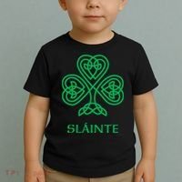 Slainte Celtic Knot Irish Shamrock Toddler T-Shirt thumb 2