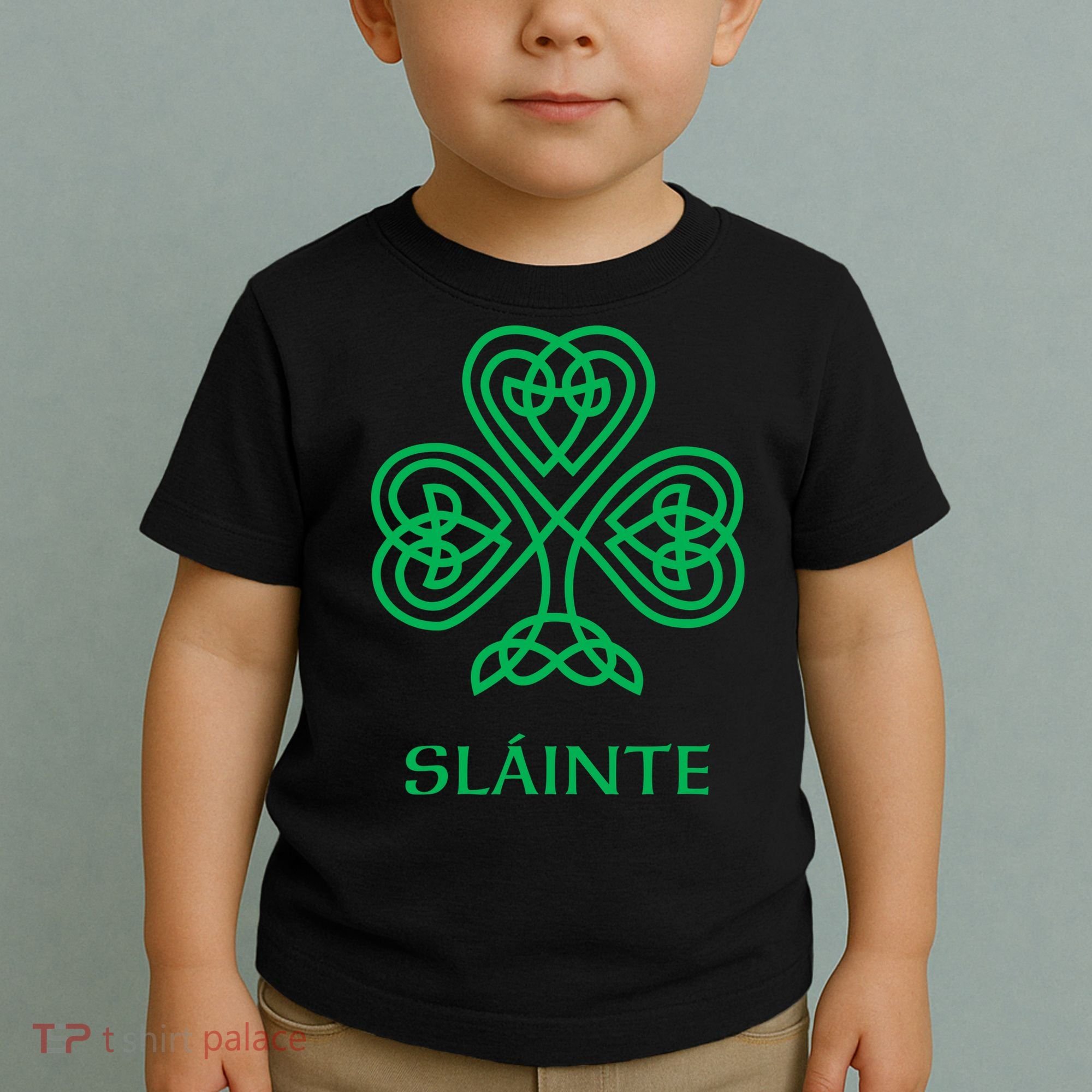 Slainte Celtic Knot Irish Shamrock Toddler T-Shirt