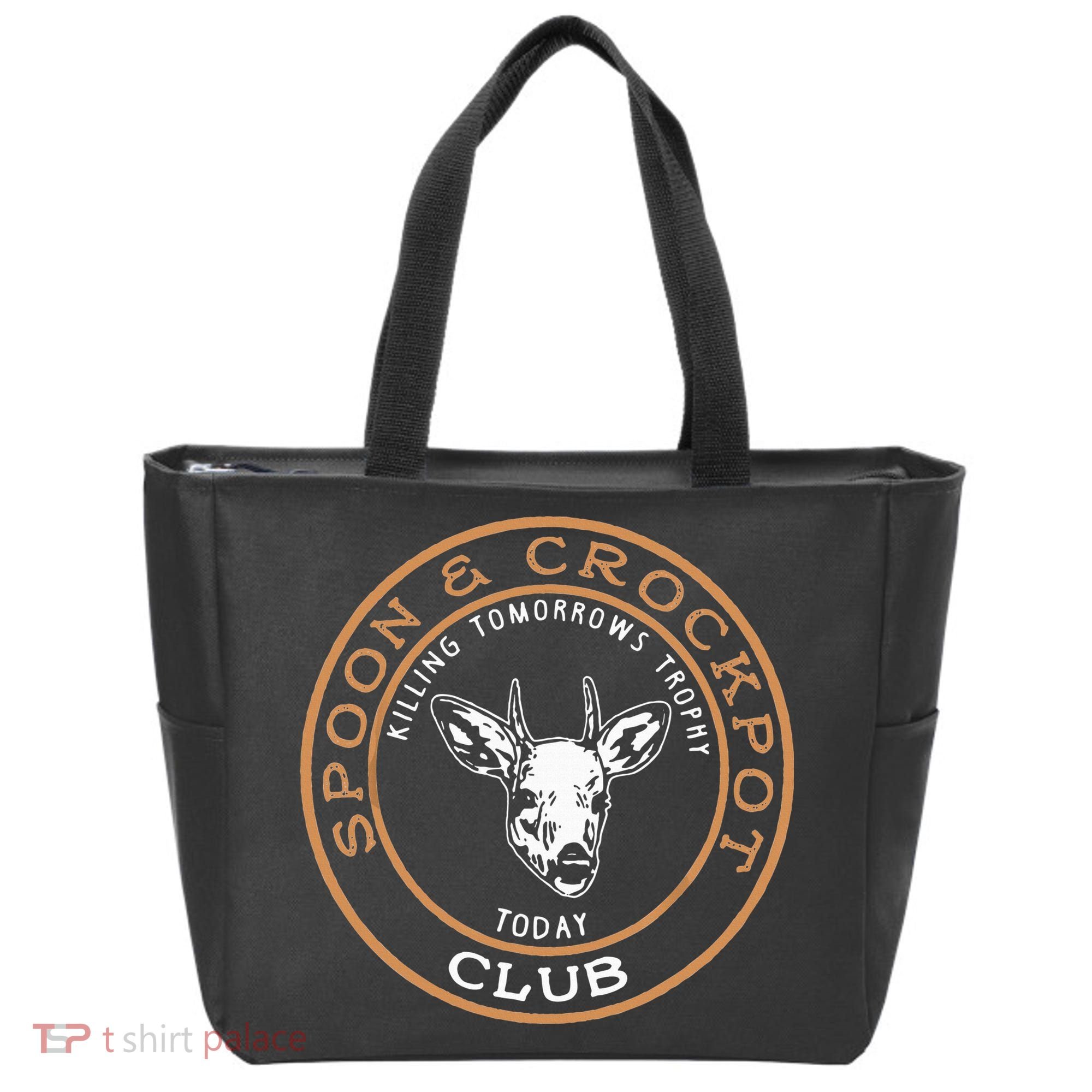Spoon & Crockpot Killing Tomorrows Trophy Today Club Tote Bag