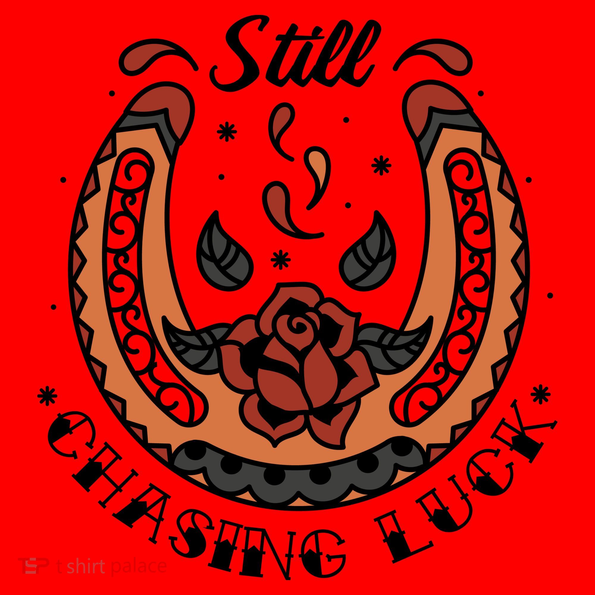 Still Chasing Luck Horseshoe Santa Hat