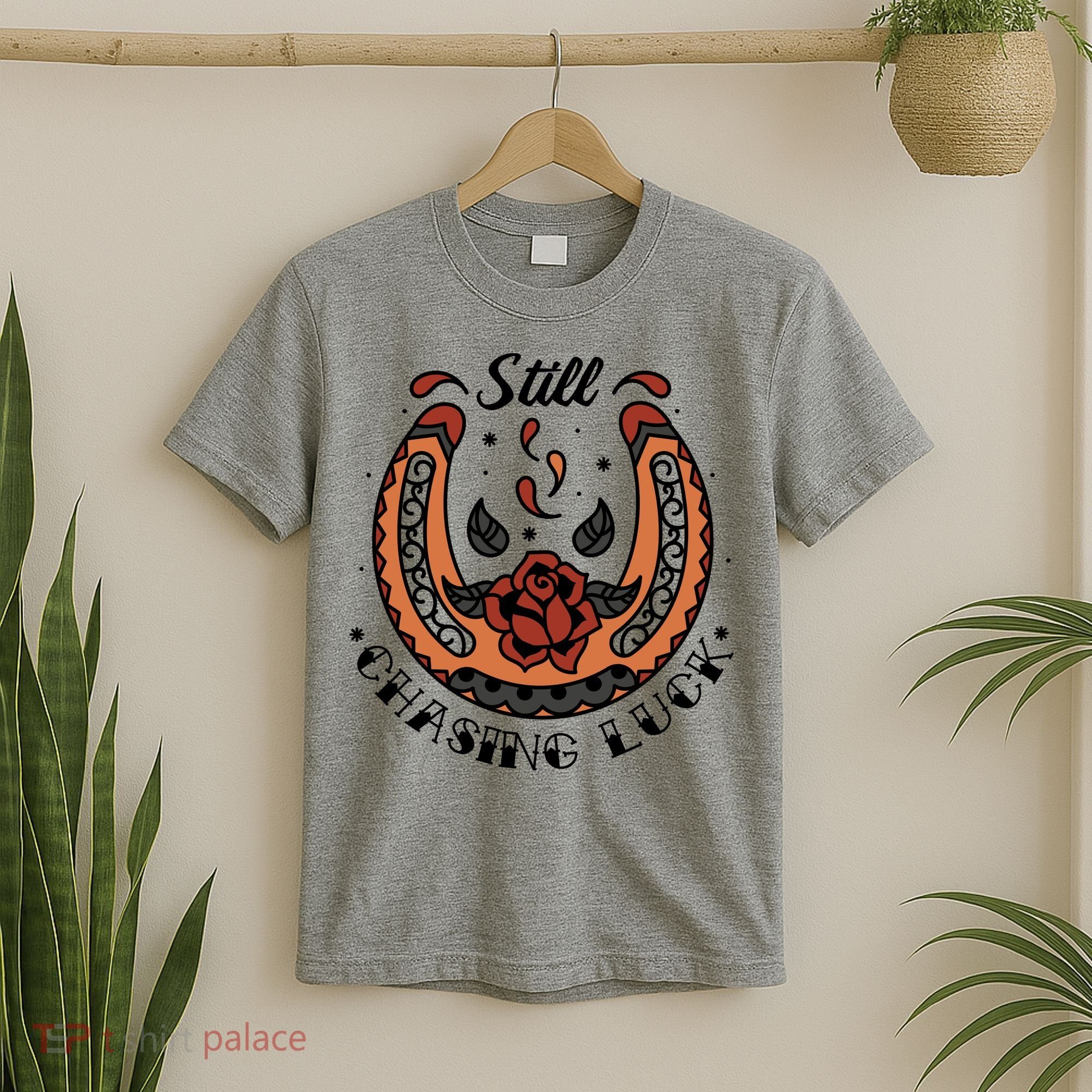 Still Chasing Luck Horseshoe T-Shirt