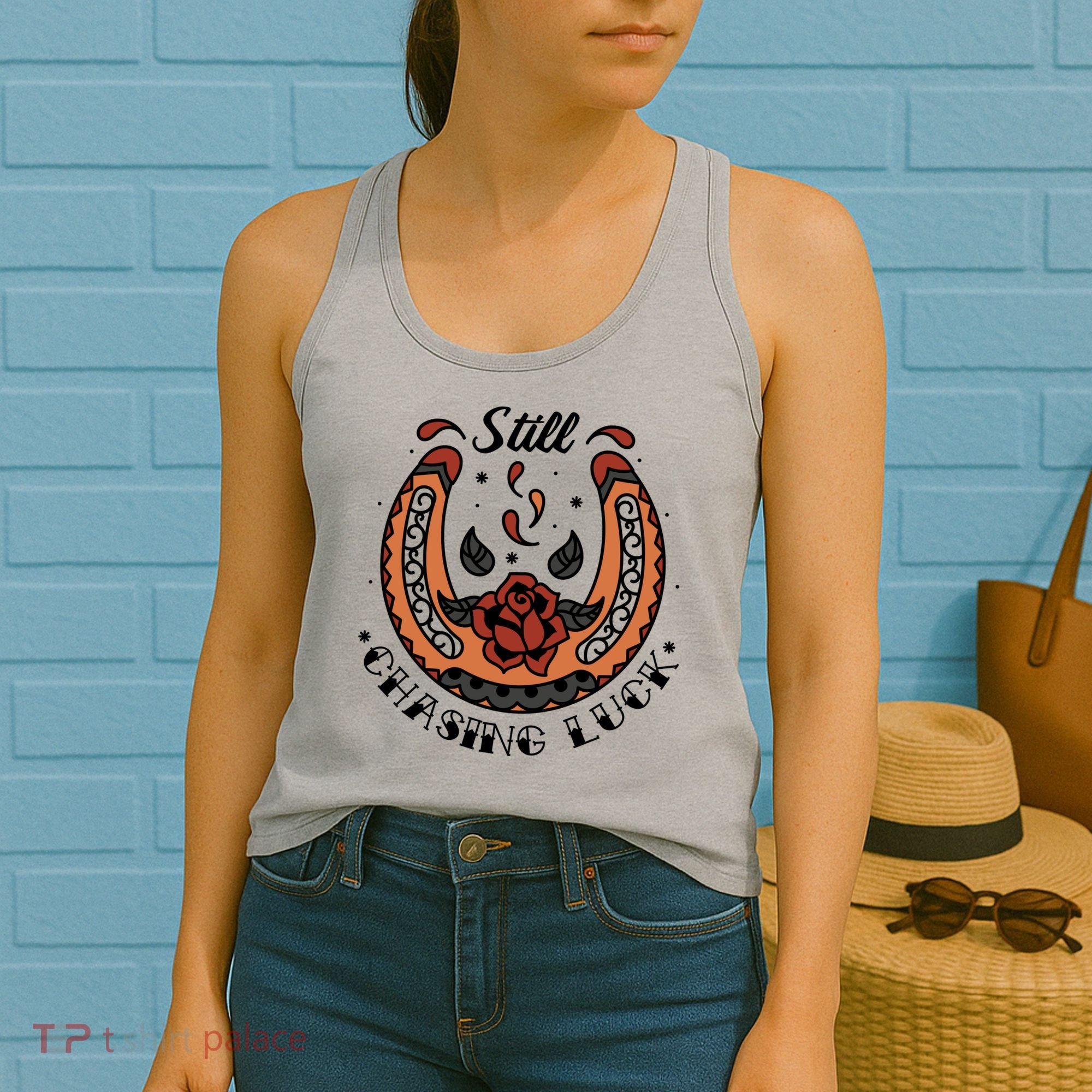 Still Chasing Luck Horseshoe Women's Tank Top