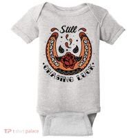 Still Chasing Luck Horseshoe Baby Bodysuit thumb 0