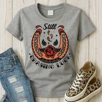 Still Chasing Luck Horseshoe Women's T-Shirt thumb 3