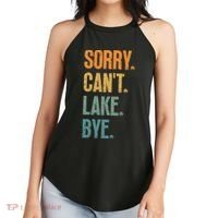 Sorry Cant Lake Bye Funny Sailing And Fishing Enthusiasts Women's Perfect Tri Rocker Tank thumb 2