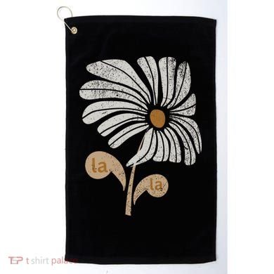 Subtle Comma La Flower Golf Towel