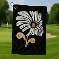 Subtle Comma La Flower Golf Towel thumb 1
