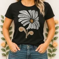 Subtle Comma La Flower Women's T-Shirt thumb 2