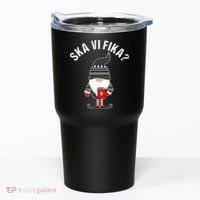 Scandinavian Coffee Lover Ska Vi Fika Tomte Gnome Nordic Tumbler thumb 0