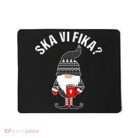 Scandinavian Coffee Lover Ska Vi Fika Tomte Gnome Nordic Mousepad thumb 0