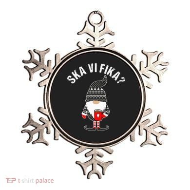 Scandinavian Coffee Lover Ska Vi Fika Tomte Gnome Nordic Ornament
