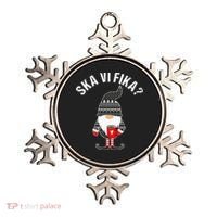 Scandinavian Coffee Lover Ska Vi Fika Tomte Gnome Nordic Ornament thumb 0