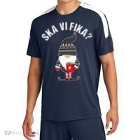 Scandinavian Coffee Lover Ska Vi Fika Tomte Gnome Nordic Sport-Tek Competitor United Soccer Jersey thumb 0