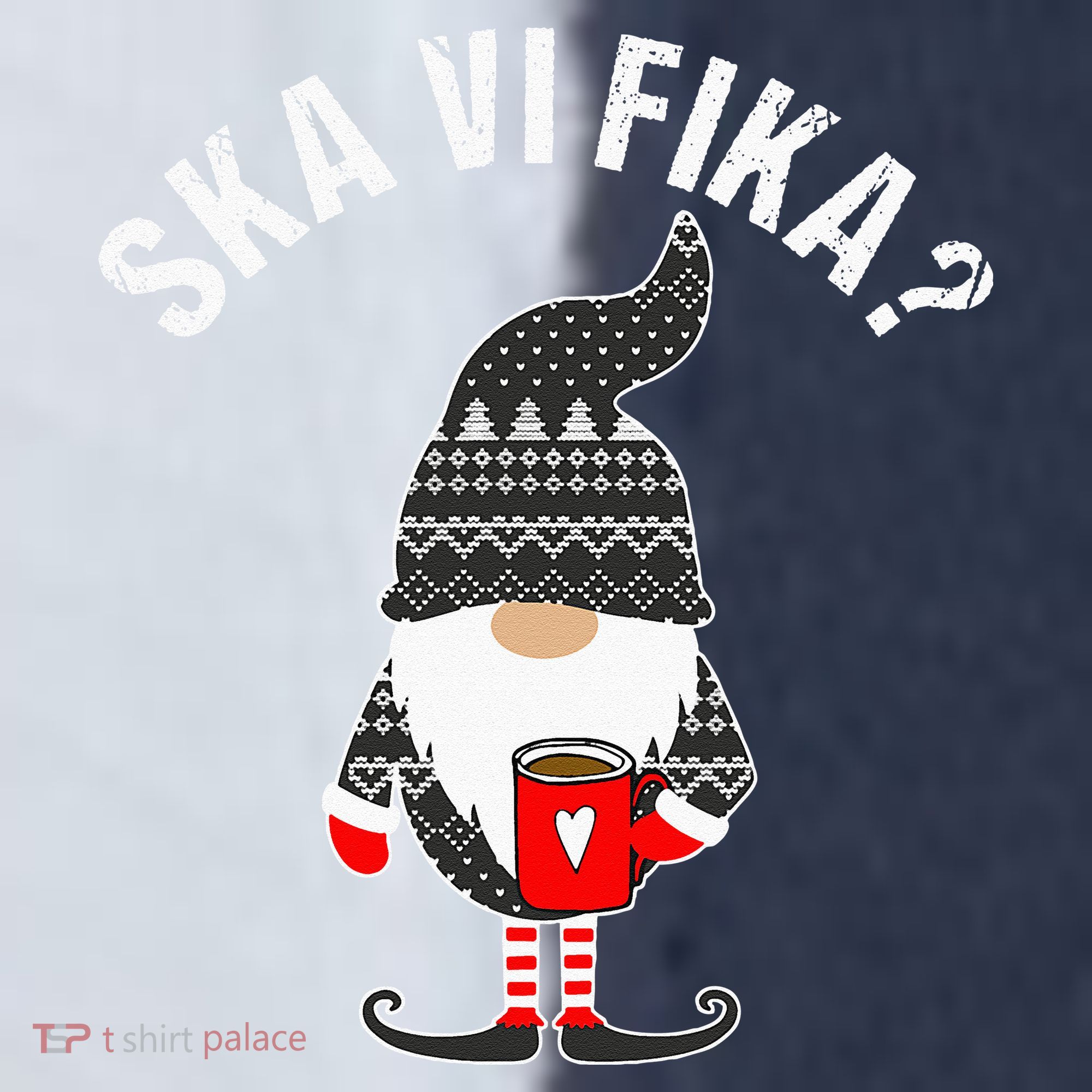 Scandinavian Coffee Lover Ska Vi Fika Tomte Gnome Nordic Sport-Tek Competitor United Soccer Jersey