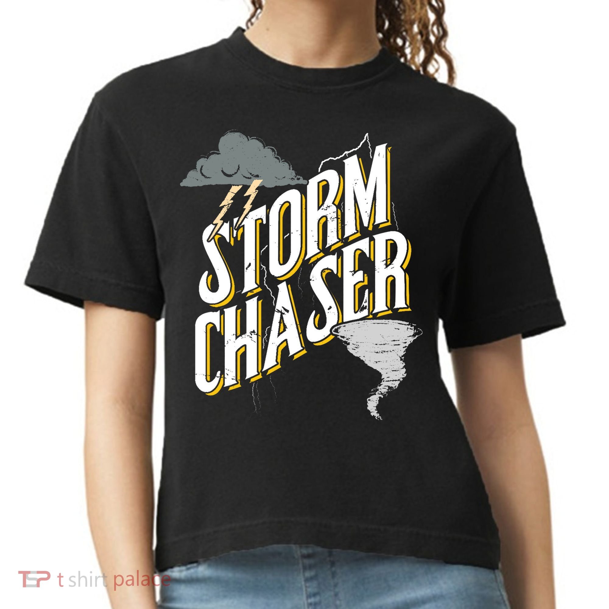 Storm Chaser Lightning | Tornado Hurricane | Storm Chasing Comfort Colors Boxy T-Shirt