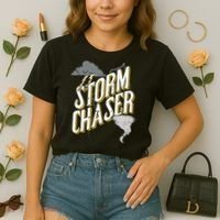 Storm Chaser Lightning | Tornado Hurricane | Storm Chasing Comfort Colors Boxy T-Shirt thumb 2