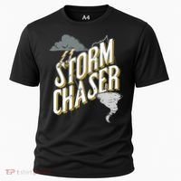 Storm Chaser Lightning | Tornado Hurricane | Storm Chasing Cooling Performance Crew T-Shirt thumb 0