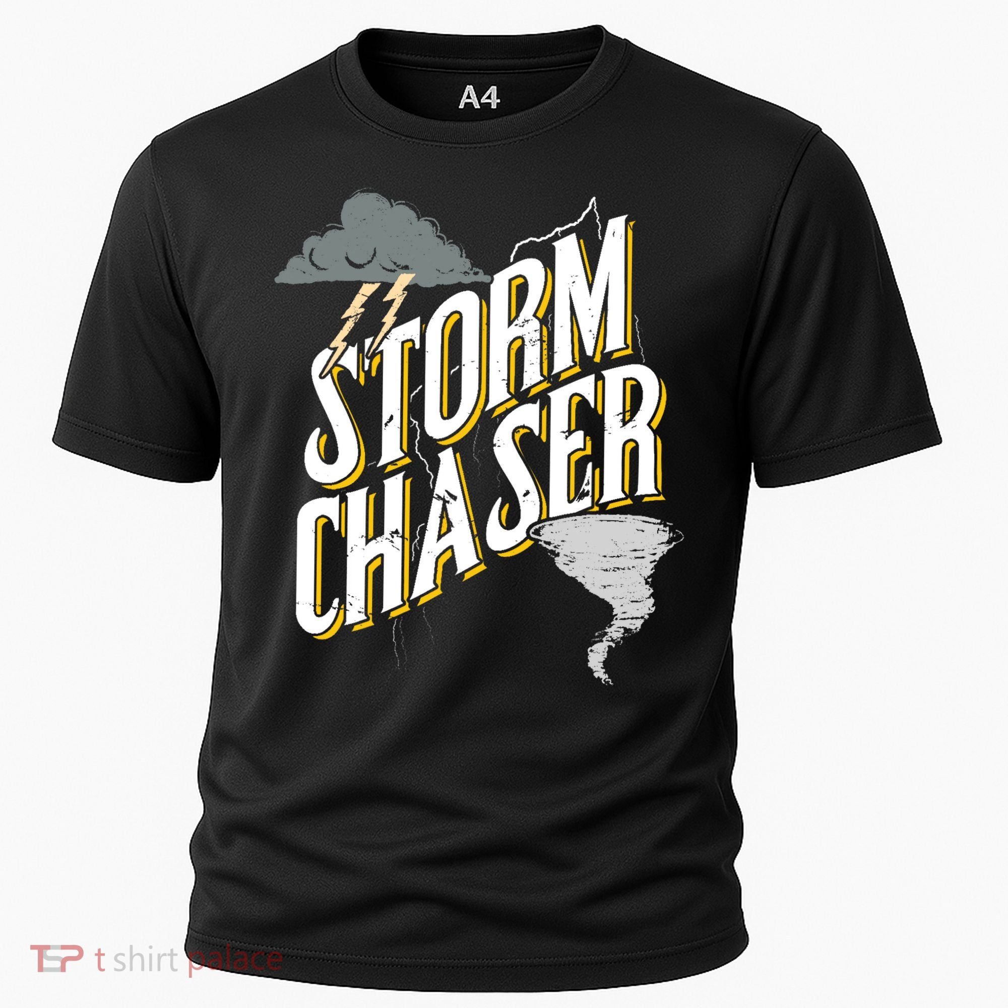 Storm Chaser Lightning | Tornado Hurricane | Storm Chasing Cooling Performance Crew T-Shirt