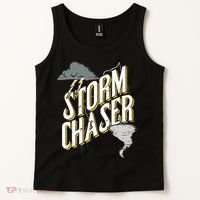 Storm Chaser Lightning | Tornado Hurricane | Storm Chasing Tank Top thumb 2