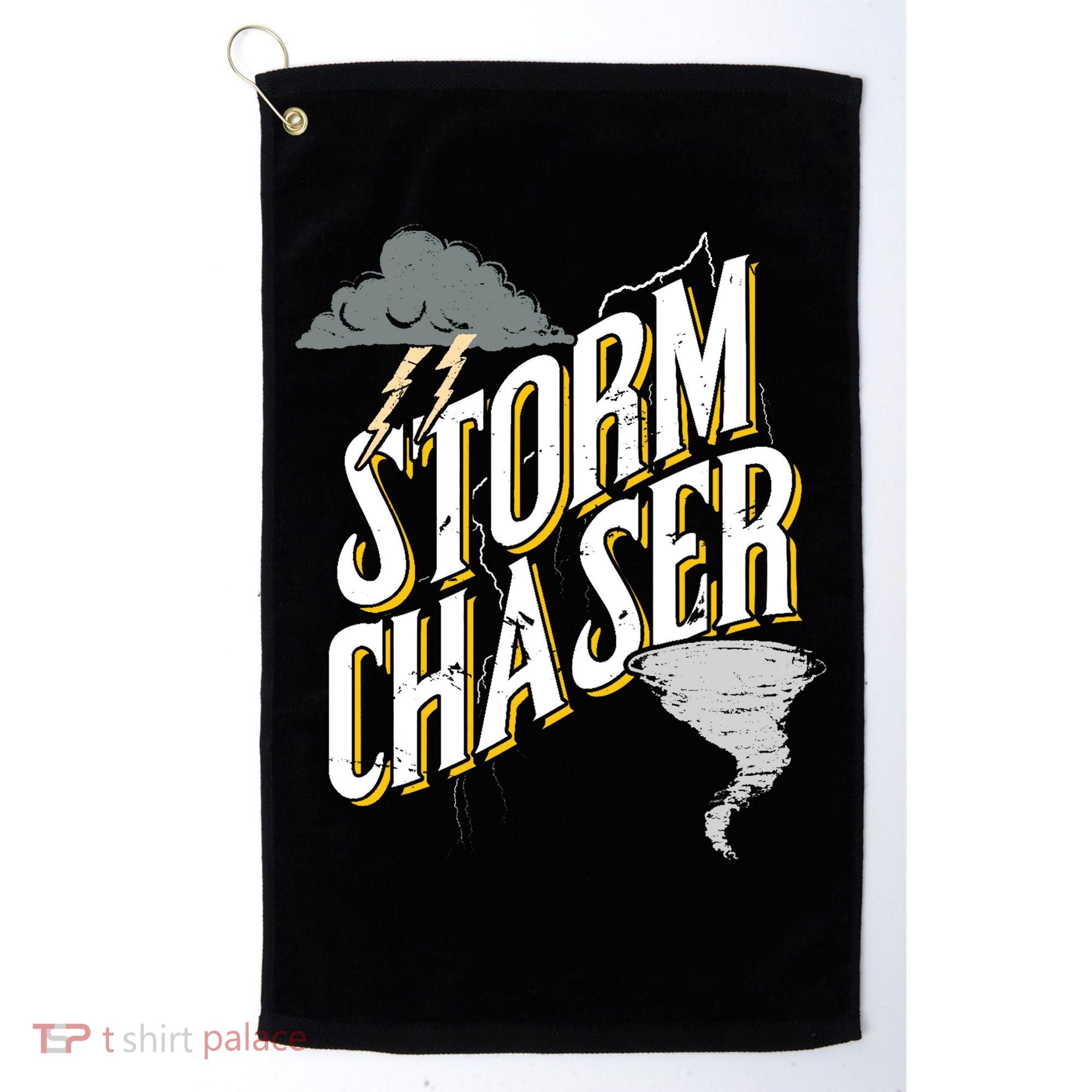 Storm Chaser Lightning | Tornado Hurricane | Storm Chasing Golf Towel