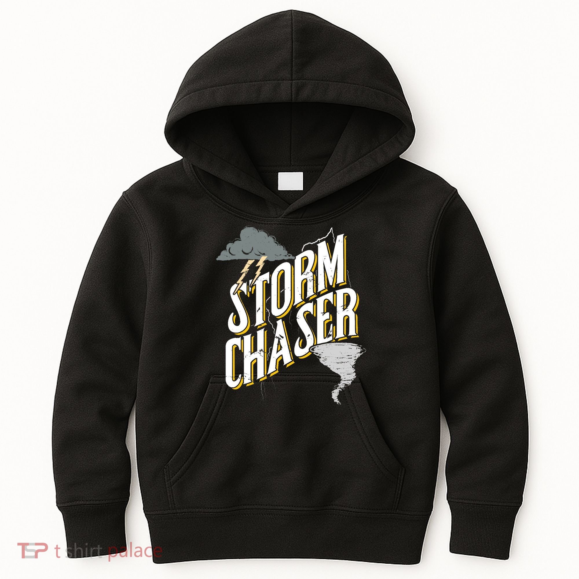 Storm Chaser Lightning | Tornado Hurricane | Storm Chasing Kids Hoodie