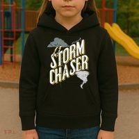 Storm Chaser Lightning | Tornado Hurricane | Storm Chasing Kids Hoodie thumb 3