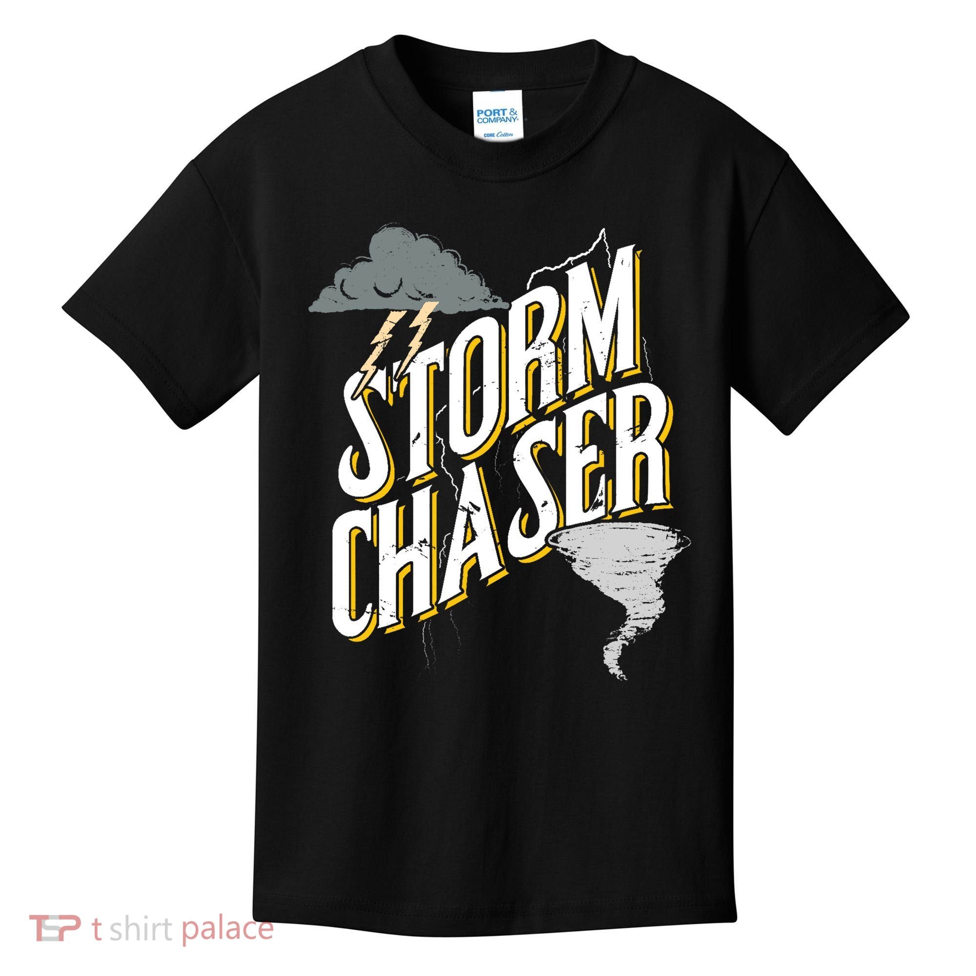 Storm Chaser Lightning | Tornado Hurricane | Storm Chasing Kids T-Shirt