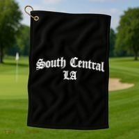South Central La Los Angeles Chicano Biker Chicana Mexican Golf Towel thumb 1