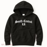 South Central La Los Angeles Chicano Biker Chicana Mexican Kids Hoodie thumb 0