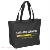 Sarcastic Comment Loading Please Wait Funny Sarcasm Humor Tote Bag thumb 2