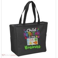School Cafeteria Lunch Lady Child Nutrition Is My Business Tote Bag thumb 2