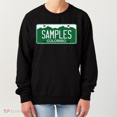 Samples Colorado License Plate Women's Sweatshirt