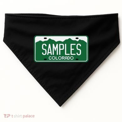 Samples Colorado License Plate USA-Made Doggie Bandana