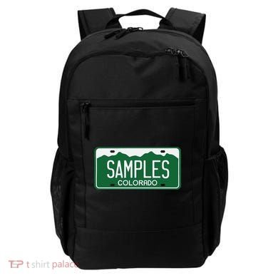 Samples Colorado License Plate Backpack