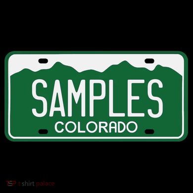 Samples Colorado License Plate 16oz Travel Tumbler