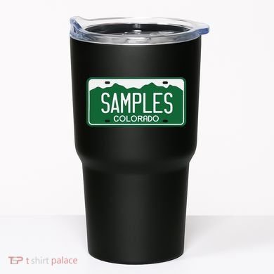 Samples Colorado License Plate Tumbler