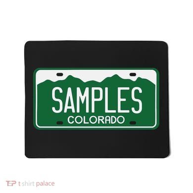 Samples Colorado License Plate Mousepad