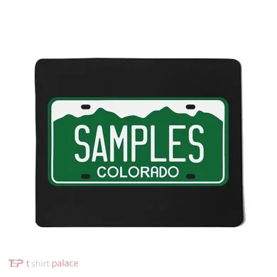 Samples Colorado License Plate Mousepad