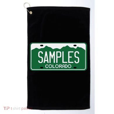 Samples Colorado License Plate Golf Towel