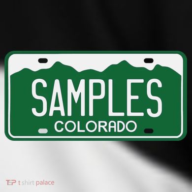Samples Colorado License Plate Toddler Fine Jersey T-Shirt