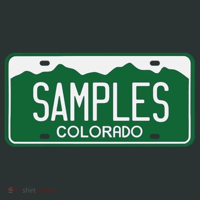 Samples Colorado License Plate Infant Baby Jersey Bodysuit