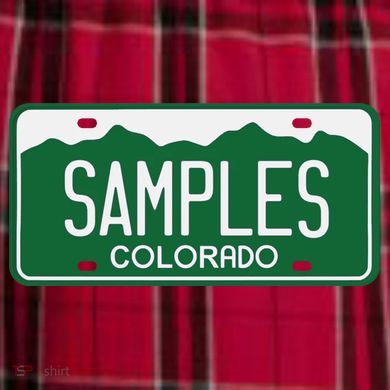 Samples Colorado License Plate Men's Flannel Plaid Pajama Pants